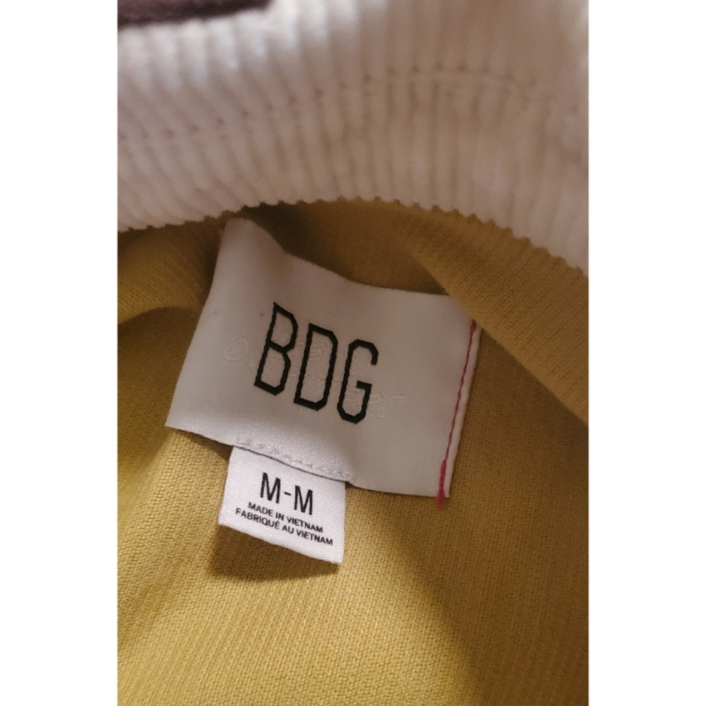 BDG Colorblock Corduroy Shacket in Pink, Mustard, Navy, Cream - Picture 10 of 16